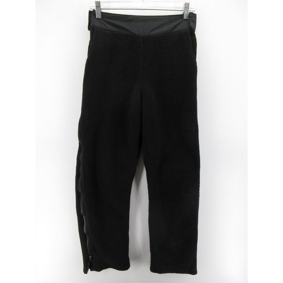 Moons tone Pants Medium Fleece Sweatpants Thick Logo Zip Off Hiking - Picture 1 of 9